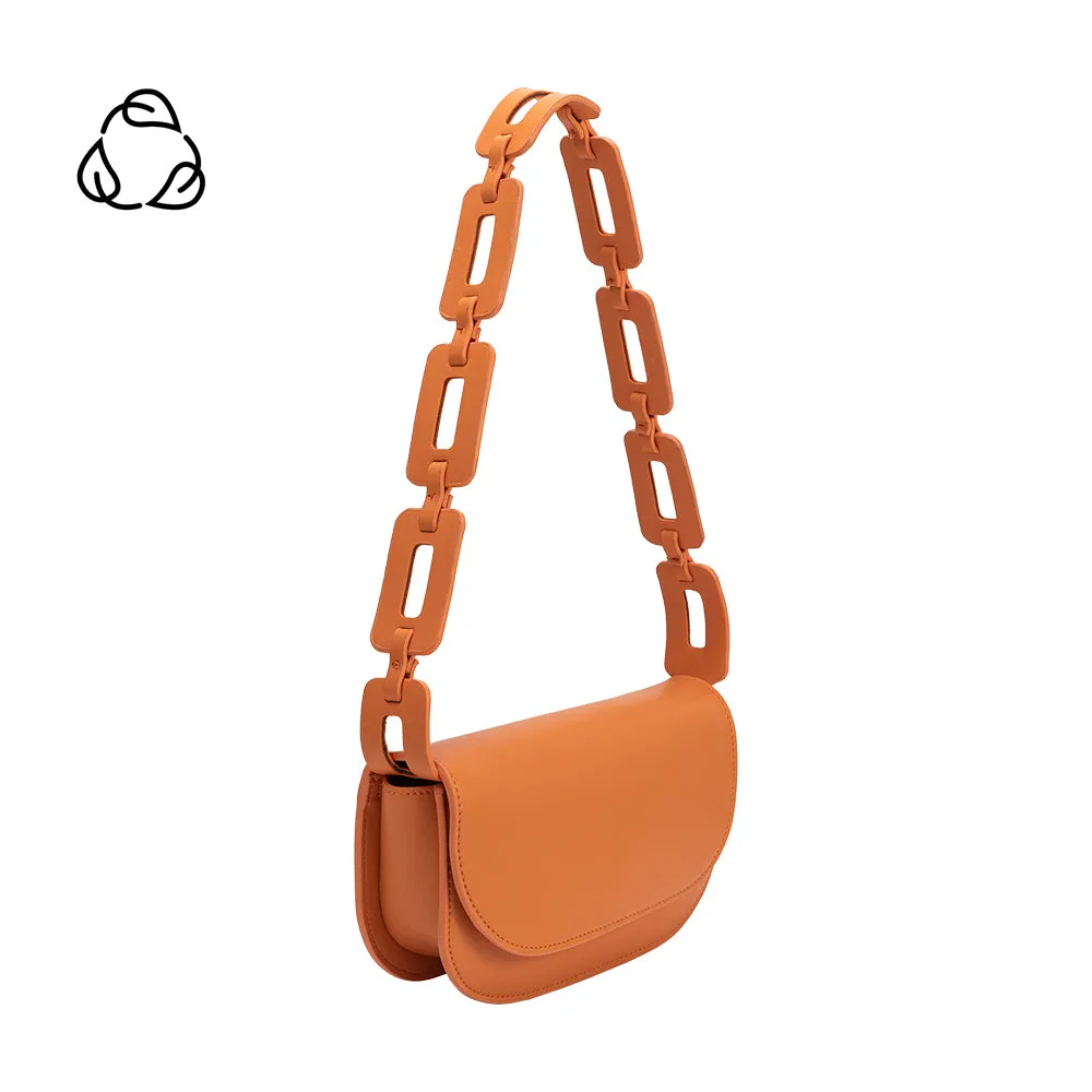 Inez Orange Recycled Vegan Shoulder Bag sold by Melie Bianco