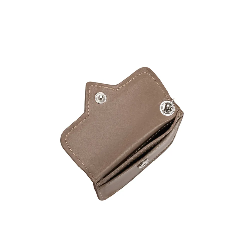 Lovell Taupe Vegan Card Case sold by Melie Bianco product image thumbnail 4