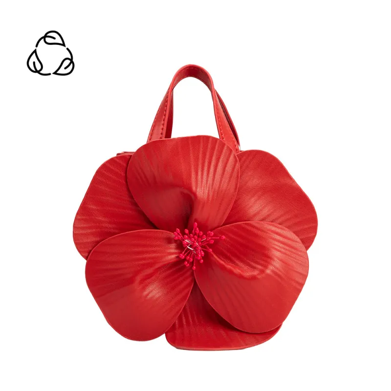 Monroe Red Flower Top Handle Bag sold by Melie Bianco