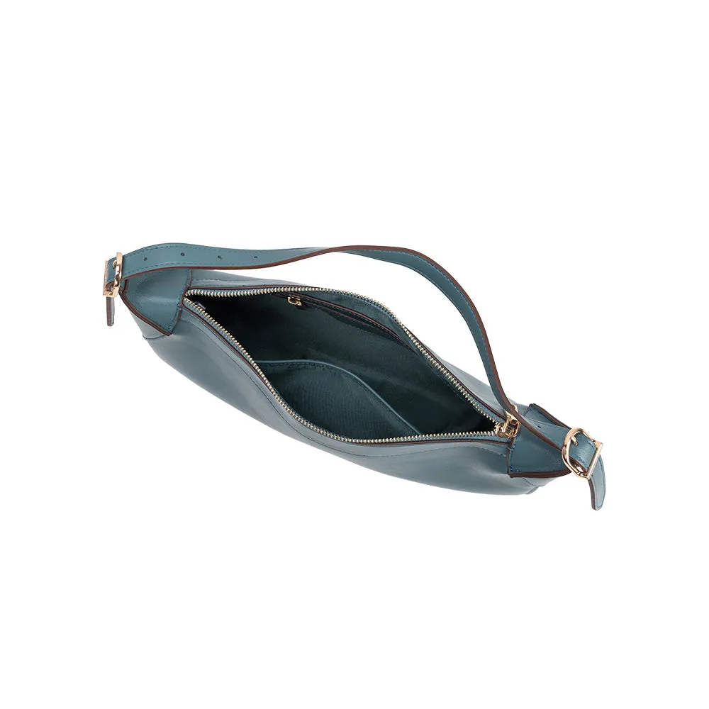 Nicolette Slate Recycled Vegan Shoulder Hobo Bag sold by Melie Bianco product image thumbnail 4