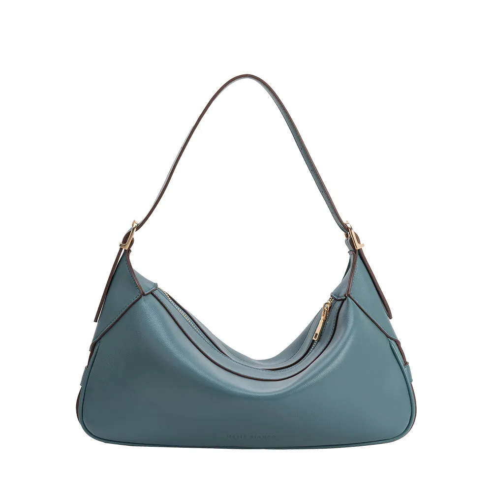 Nicolette Slate Recycled Vegan Shoulder Hobo Bag sold by Melie Bianco product image thumbnail 3