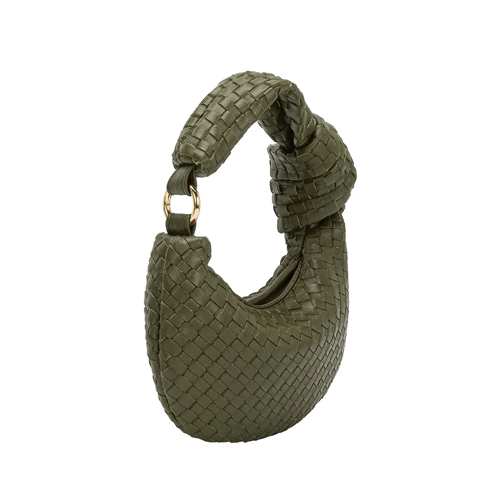 Brigitte Olive Woven Charm sold by Melie Bianco product image thumbnail 2