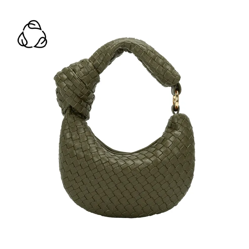 Brigitte Olive Woven Charm sold by Melie Bianco