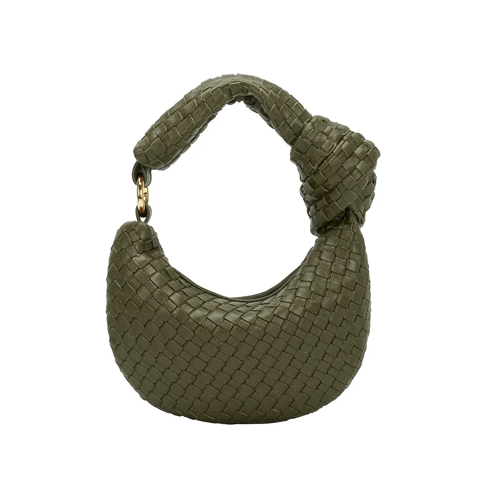 Brigitte Olive Woven Charm sold by Melie Bianco product image thumbnail 3