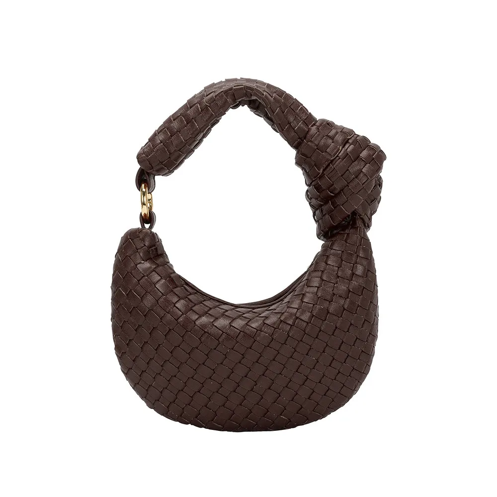 Brigitte Espresso Woven Charm sold by Melie Bianco product image thumbnail 3