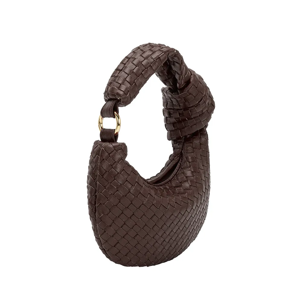 Brigitte Espresso Woven Charm sold by Melie Bianco product image thumbnail 2