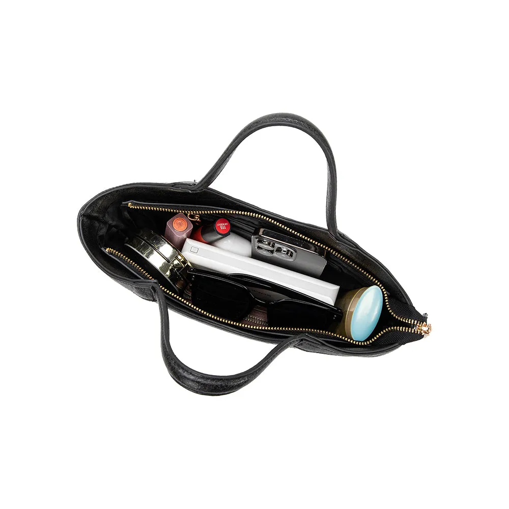 Kaylee Black Recycled Vegan Crossbody Bag sold by Melie Bianco product image thumbnail 5