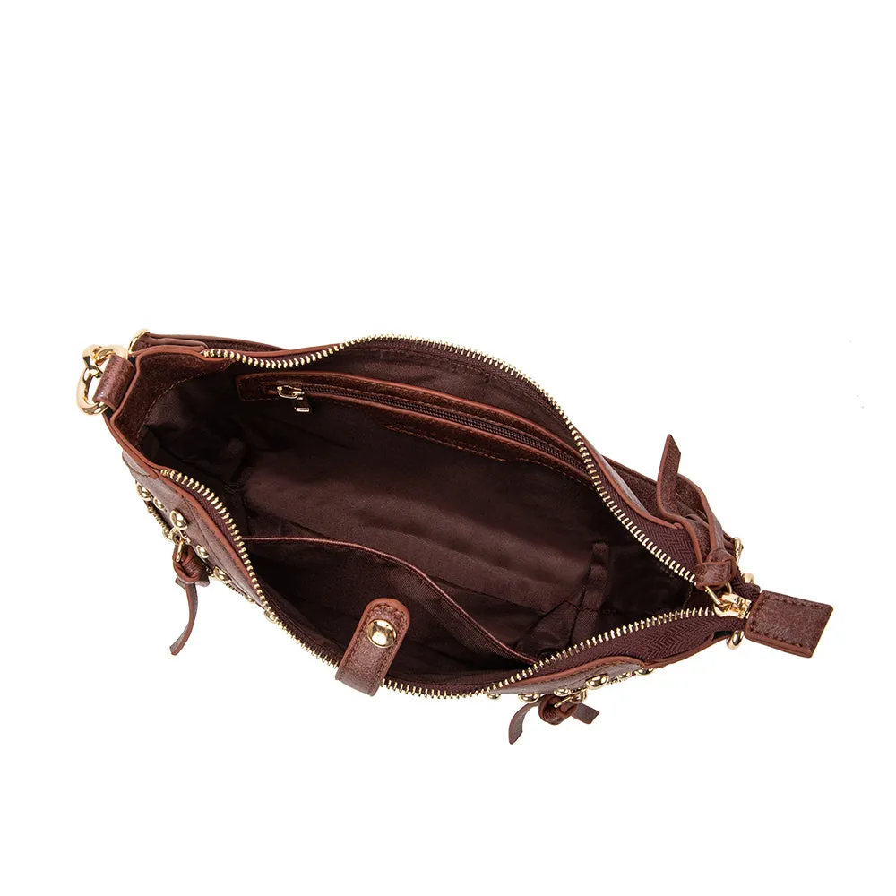 Maeve Burgundy Recycled Vegan Shoulder Bag sold by Melie Bianco product image thumbnail 4