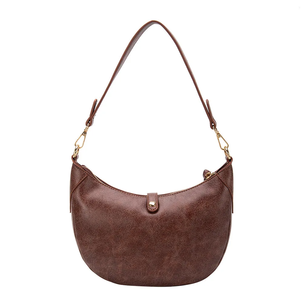 Maeve Burgundy Recycled Vegan Shoulder Bag sold by Melie Bianco product image thumbnail 3