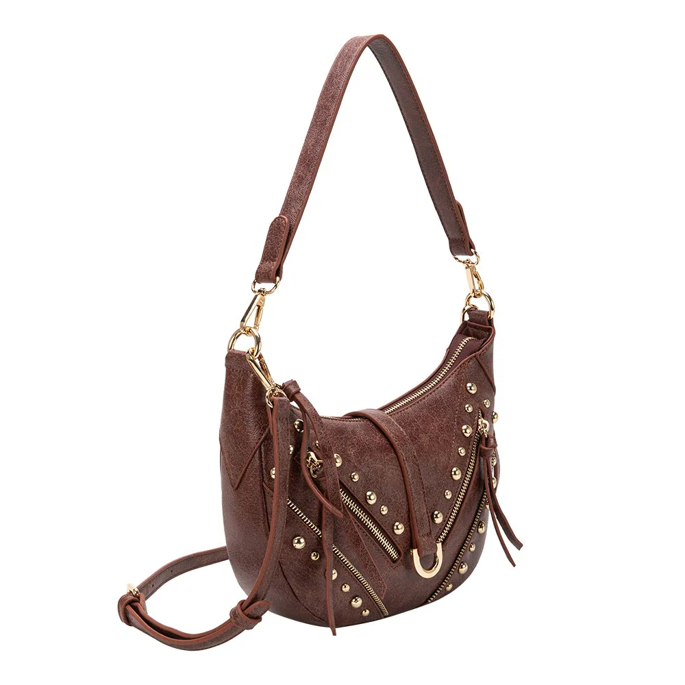 Maeve Burgundy Recycled Vegan Shoulder Bag sold by Melie Bianco product image thumbnail 2