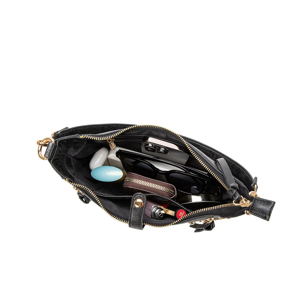 Maeve Burgundy Recycled Vegan Shoulder Bag sold by Melie Bianco product image thumbnail 5