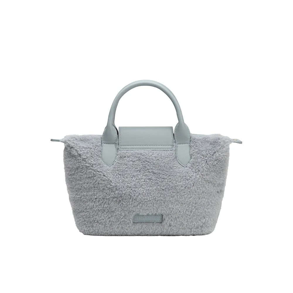 Winnie Blue Sherpa Tote Bag sold by Melie Bianco product image thumbnail 3
