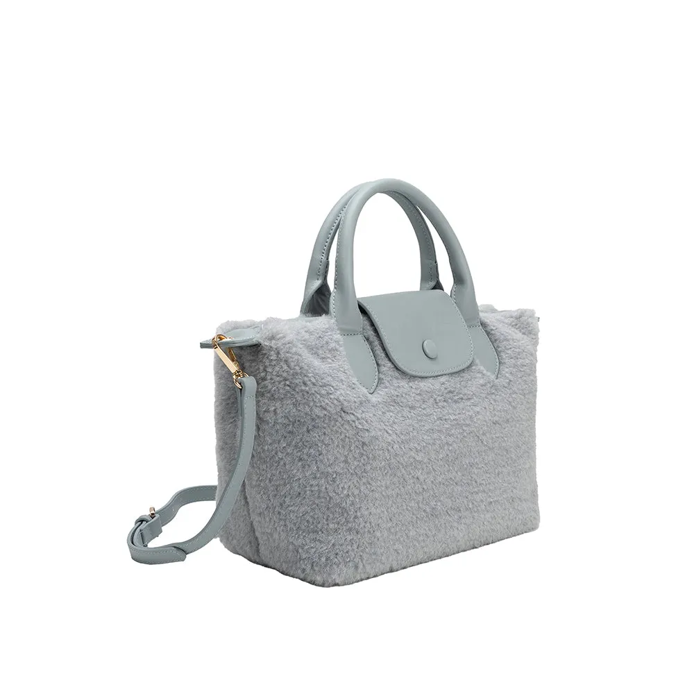 Winnie Blue Sherpa Tote Bag sold by Melie Bianco product image thumbnail 2