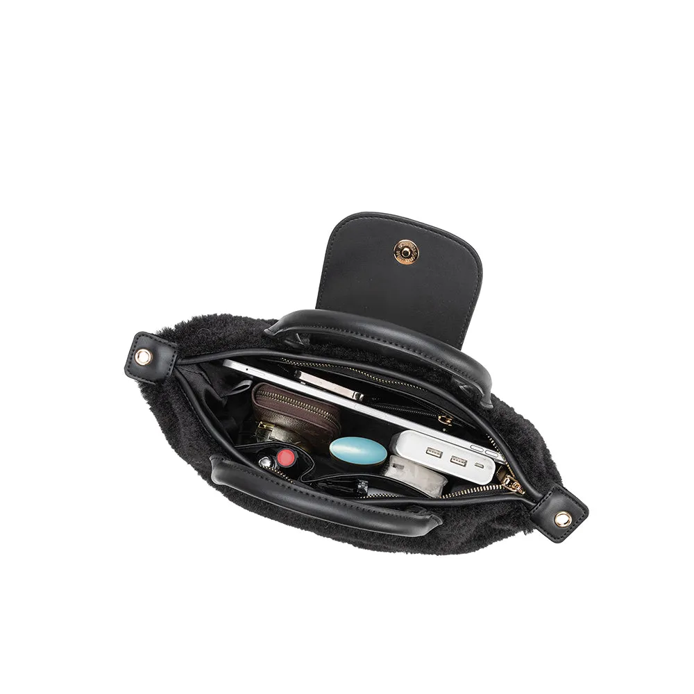 Winnie Blue Sherpa Tote Bag sold by Melie Bianco product image thumbnail 5