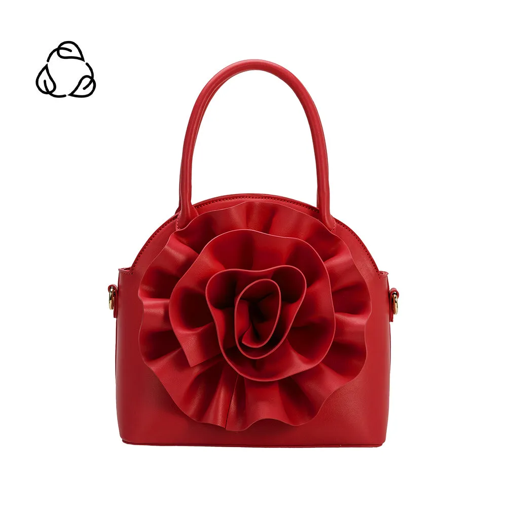 Roxanne Red Recycled Vegan Crossbody Bag sold by Melie Bianco