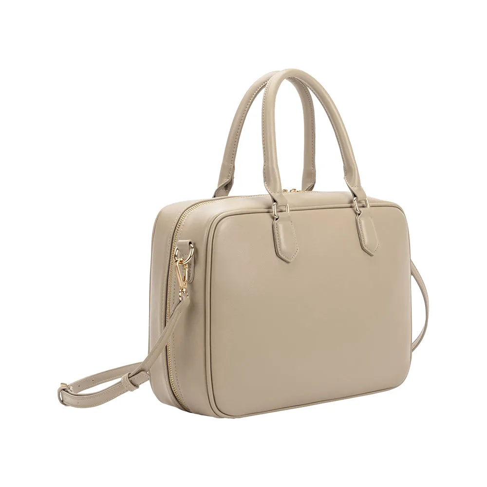 Natasha Mushroom Large Recycled Vegan Top Handle Bag sold by Melie Bianco product image thumbnail 3