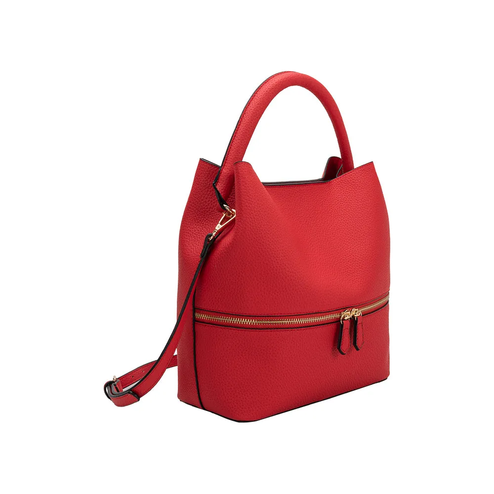 Karianna Red Recycled Vegan Crossbody Bag sold by Melie Bianco product image thumbnail 2