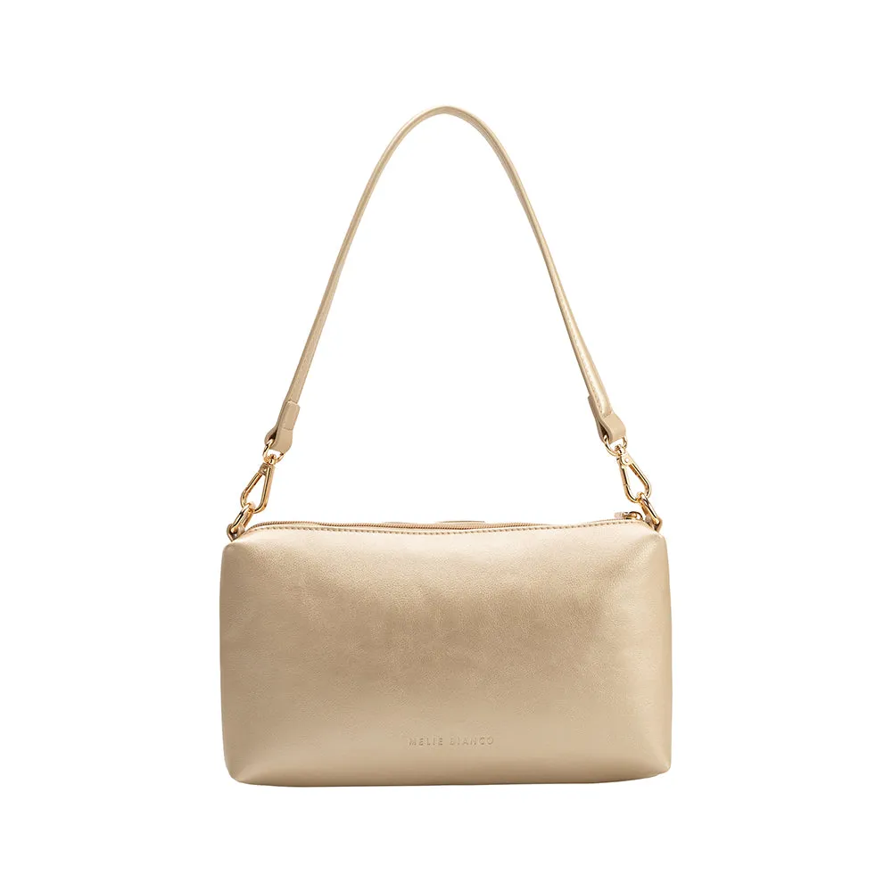 Florence Gold Recycled Vegan Shoulder Bag sold by Melie Bianco product image thumbnail 3