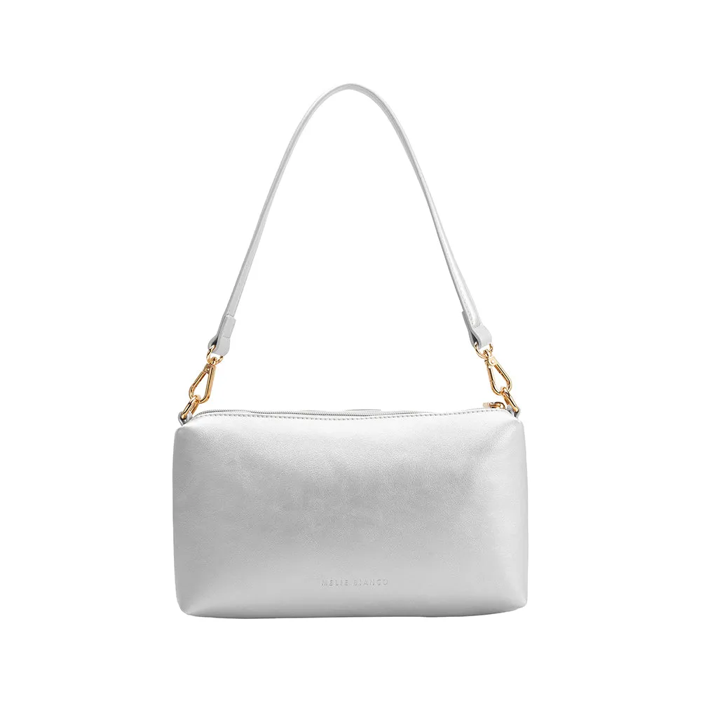 Florence Silver Recycled Vegan Shoulder Bag sold by Melie Bianco product image thumbnail 3