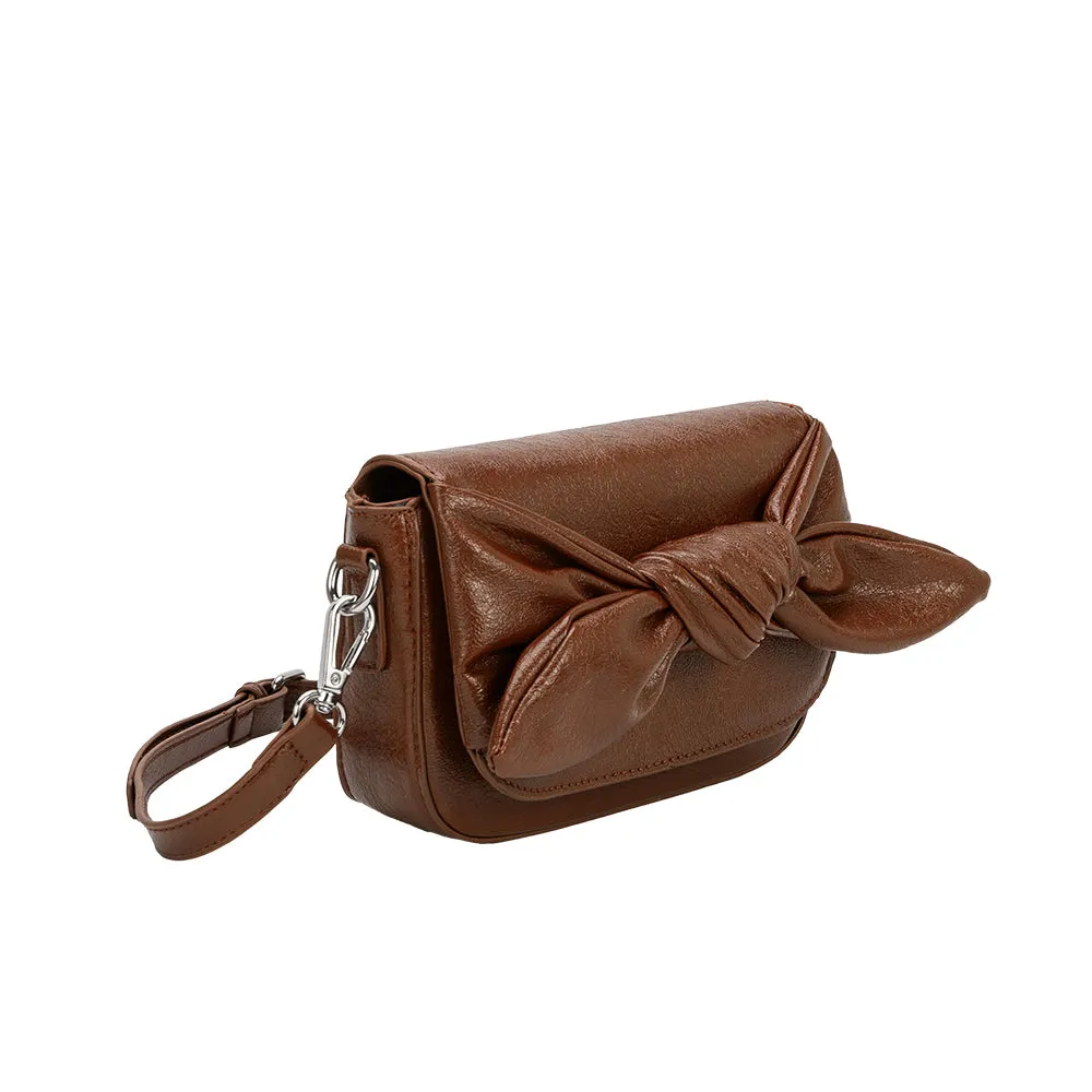 Faye Chocolate Clutch Crossbody Bag sold by Melie Bianco product image thumbnail 2