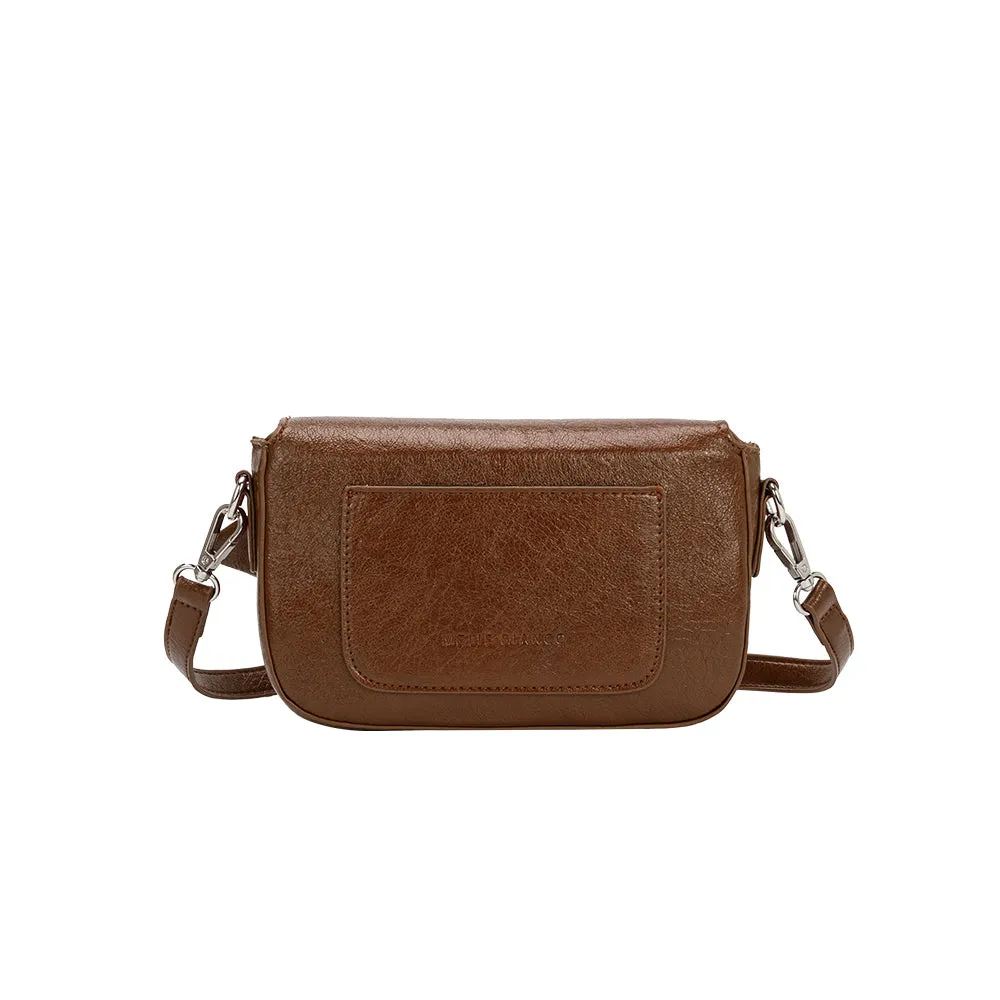 Faye Chocolate Clutch Crossbody Bag sold by Melie Bianco product image thumbnail 3