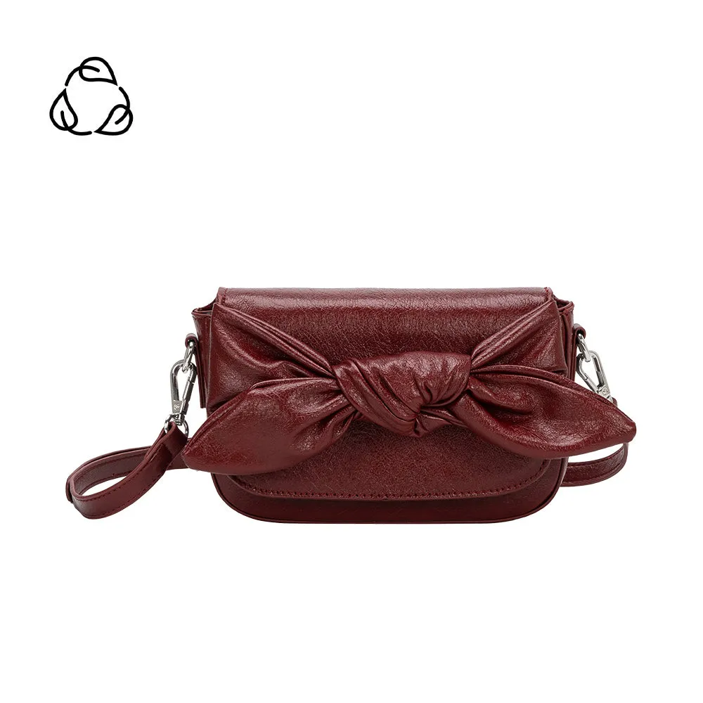 Faye Cranberry Clutch Crossbody Bag sold by Melie Bianco