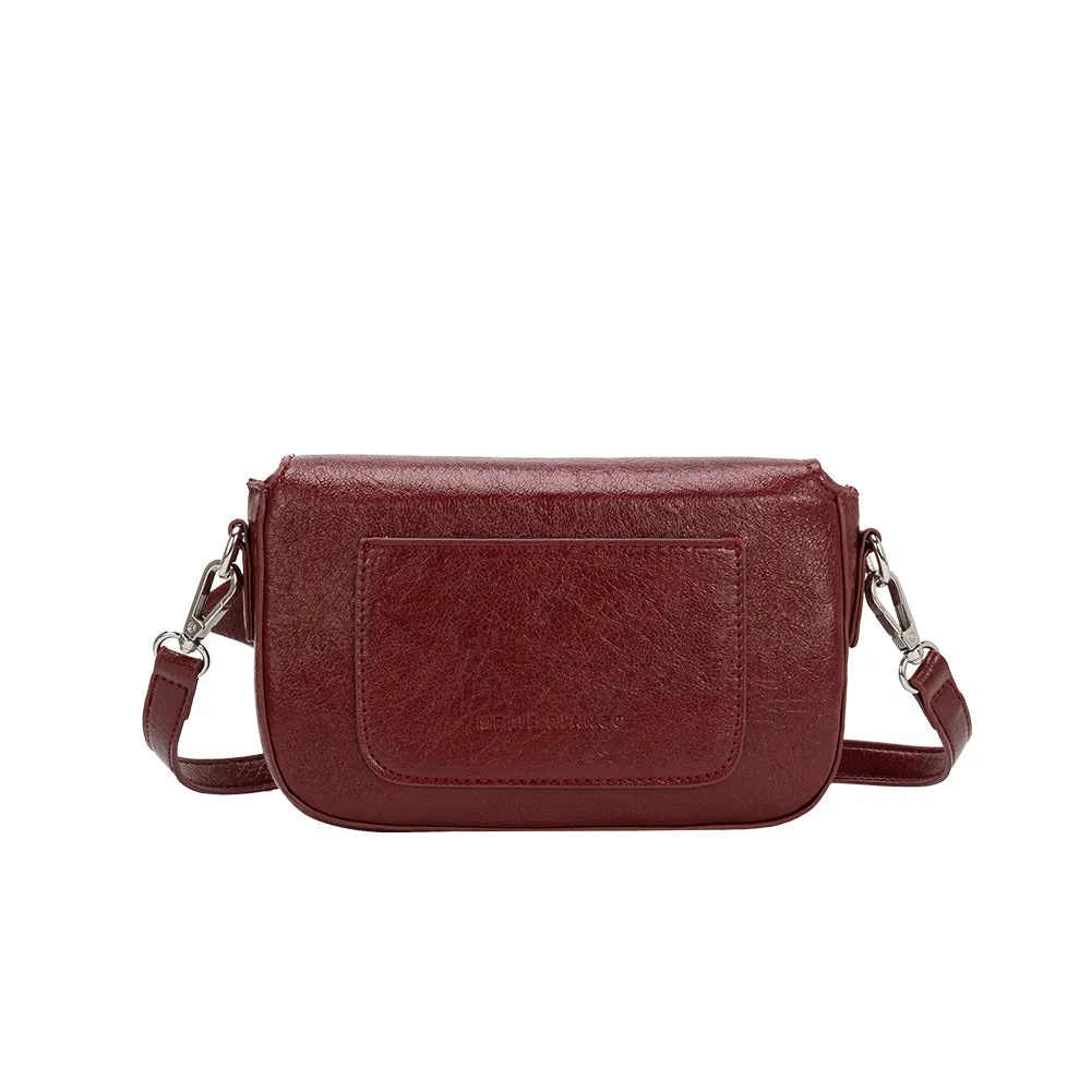 Faye Cranberry Clutch Crossbody Bag sold by Melie Bianco product image thumbnail 3