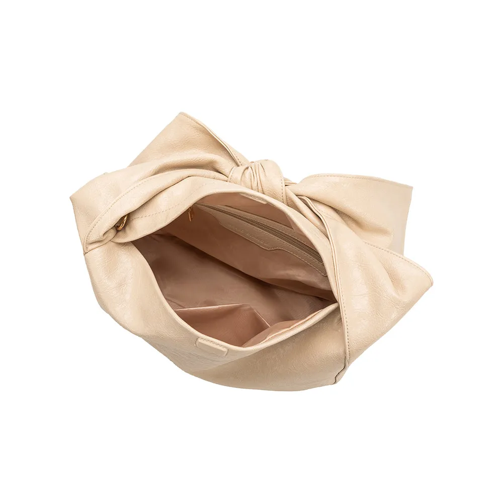 Marni Beige Crinkle Bow Crossbody Bag sold by Melie Bianco product image thumbnail 4