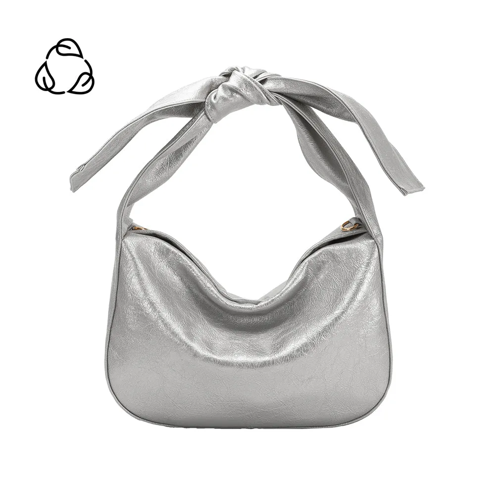 Marni Silver Crinkle Bow Crossbody Bag sold by Melie Bianco