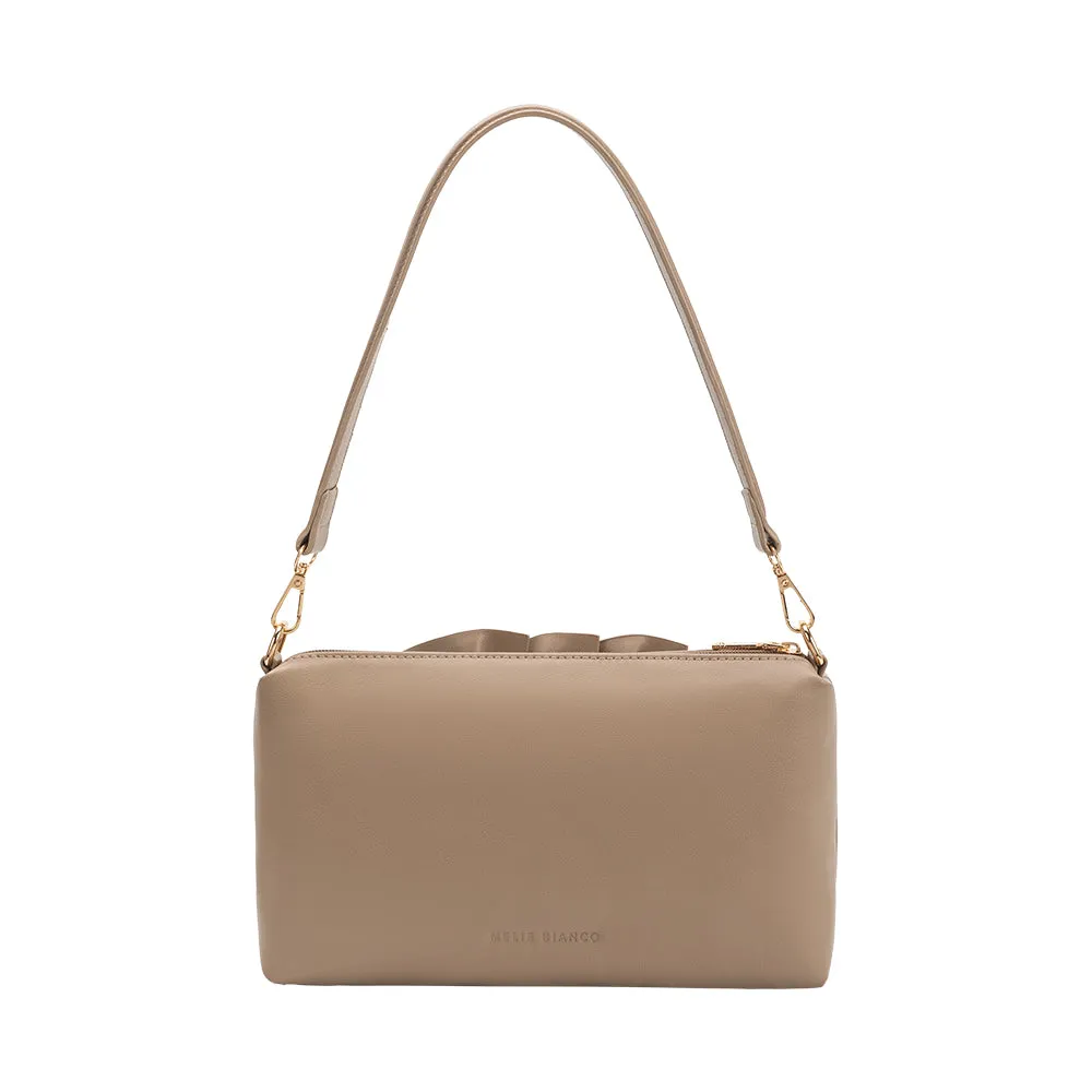 Florence Taupe Recycled Vegan Shoulder Bag sold by Melie Bianco product image thumbnail 3
