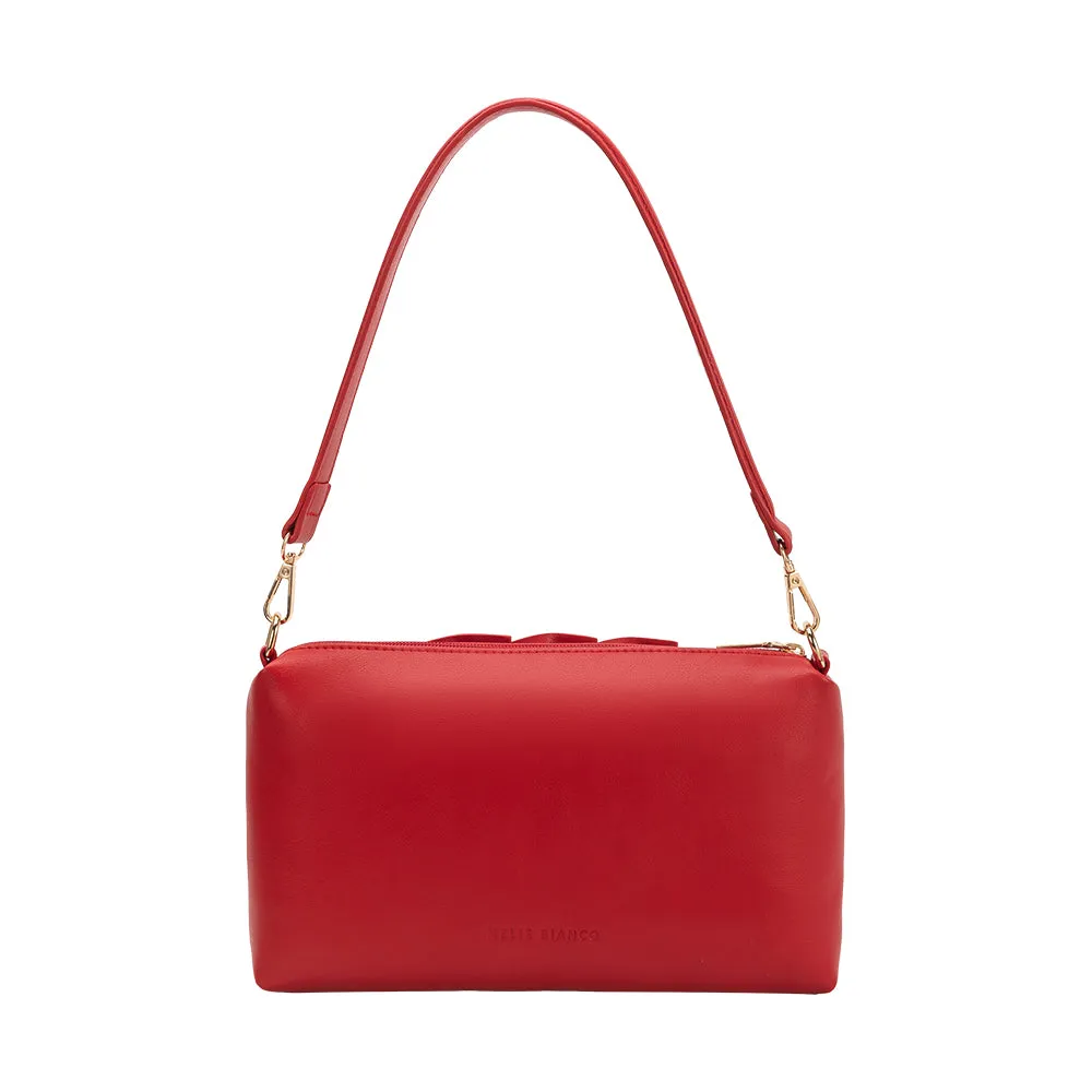 Florence Red Recycled Vegan Shoulder Bag sold by Melie Bianco product image thumbnail 3