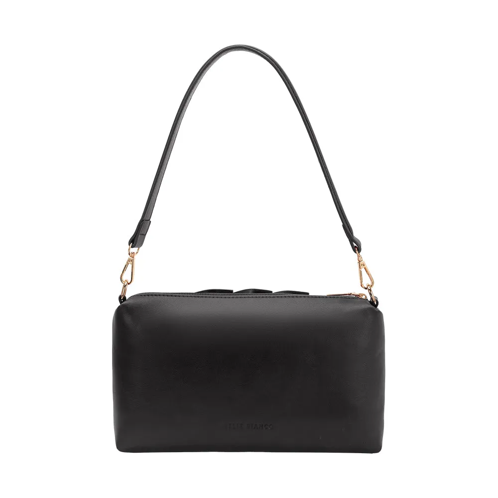 Florence Black Recycled Vegan Shoulder Bag sold by Melie Bianco product image thumbnail 3