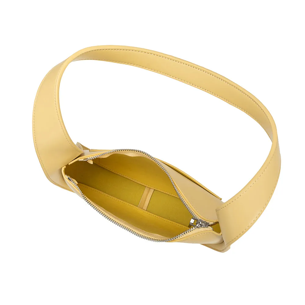 Willow Yellow Recycled Vegan Shoulder Bag sold by Melie Bianco product image thumbnail 4