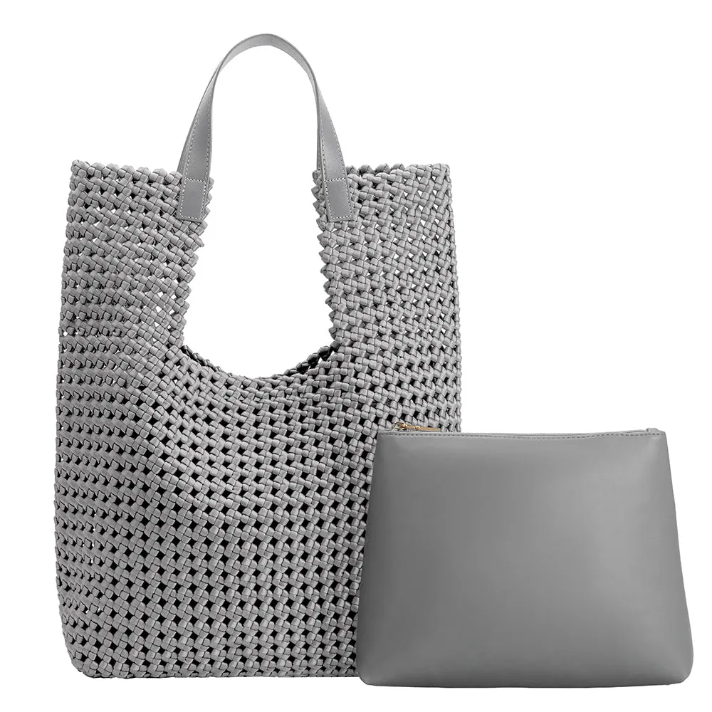 Rihanna Gray Extra Large Tote Bag - FINAL SALE sold by Melie Bianco product image thumbnail 2