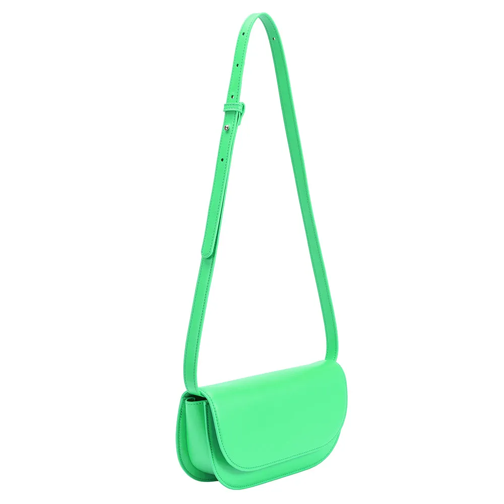Inez Neon Green Recycled Vegan Shoulder Bag - FINAL SALE sold by Melie Bianco product image thumbnail 4