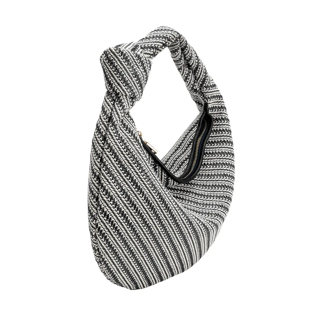 Cher Black Raffia Large Shoulder Bag - FINAL SALE sold by Melie Bianco product image thumbnail 2