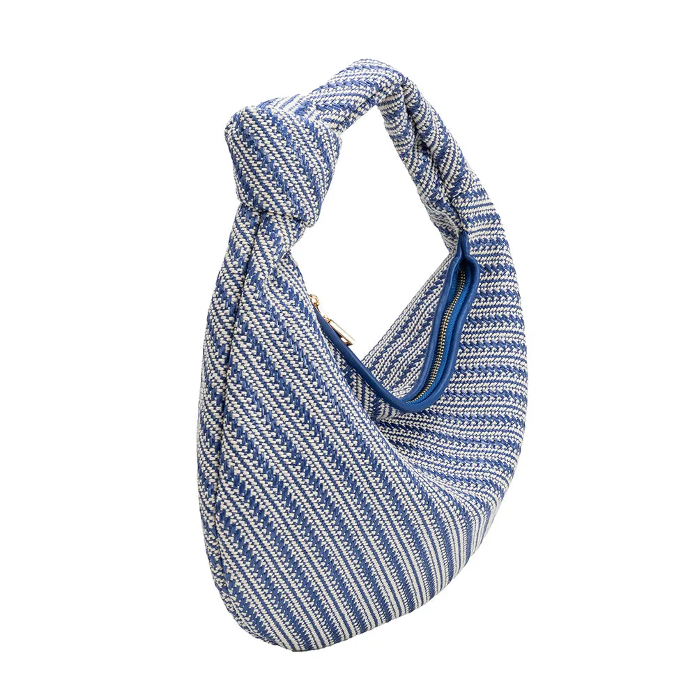 Cher Blue Raffia Large Shoulder Bag - FINAL SALE sold by Melie Bianco product image thumbnail 2