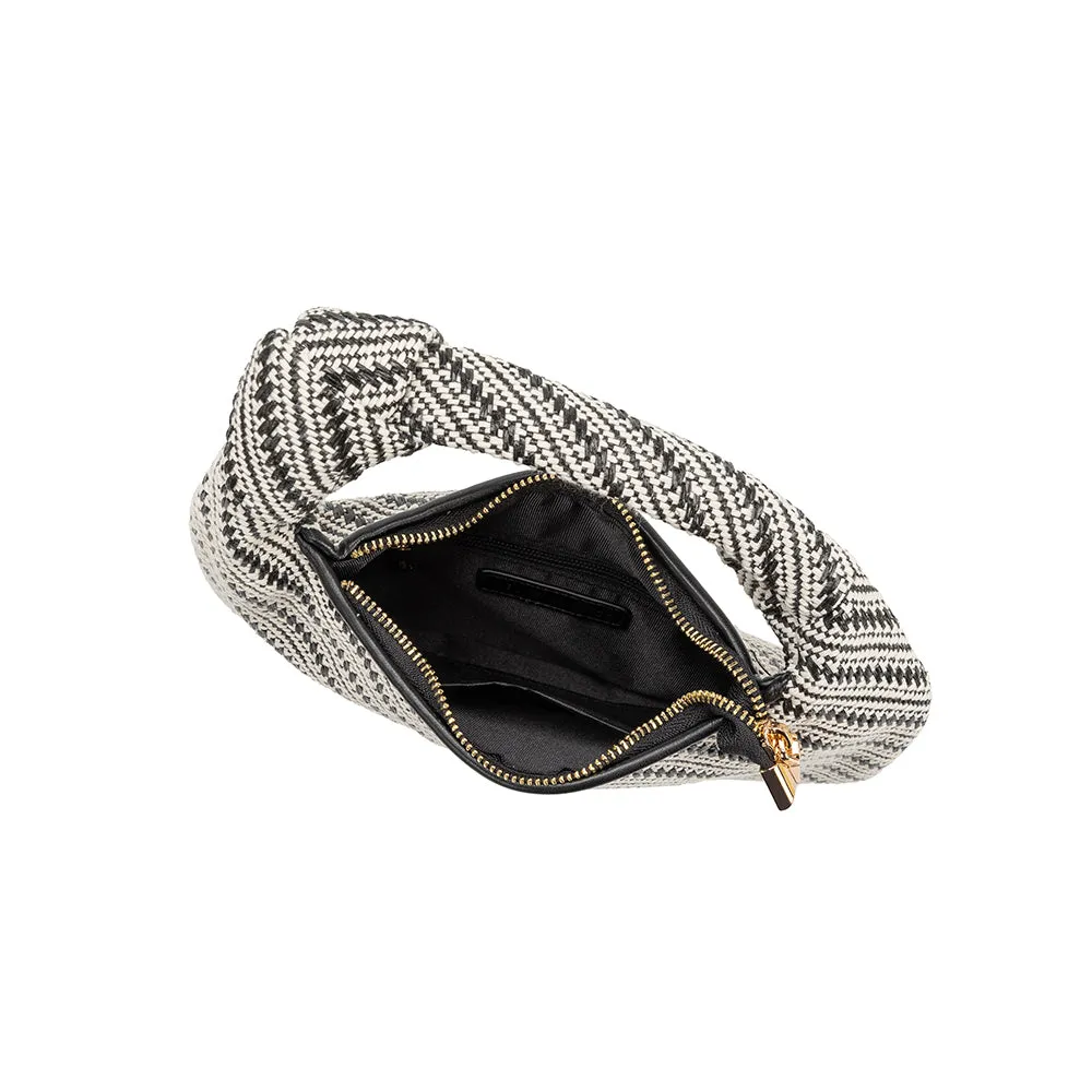 Cher Black Raffia Small Top Handle Bag - FINAL SALE sold by Melie Bianco product image thumbnail 4