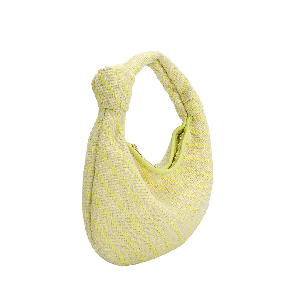 Cher Yellow Raffia Small Top Handle Bag - FINAL SALE sold by Melie Bianco product image thumbnail 2