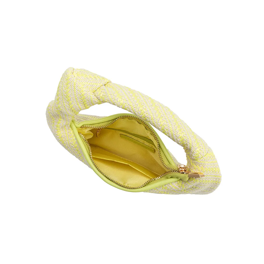 Cher Yellow Raffia Small Top Handle Bag - FINAL SALE sold by Melie Bianco product image thumbnail 4
