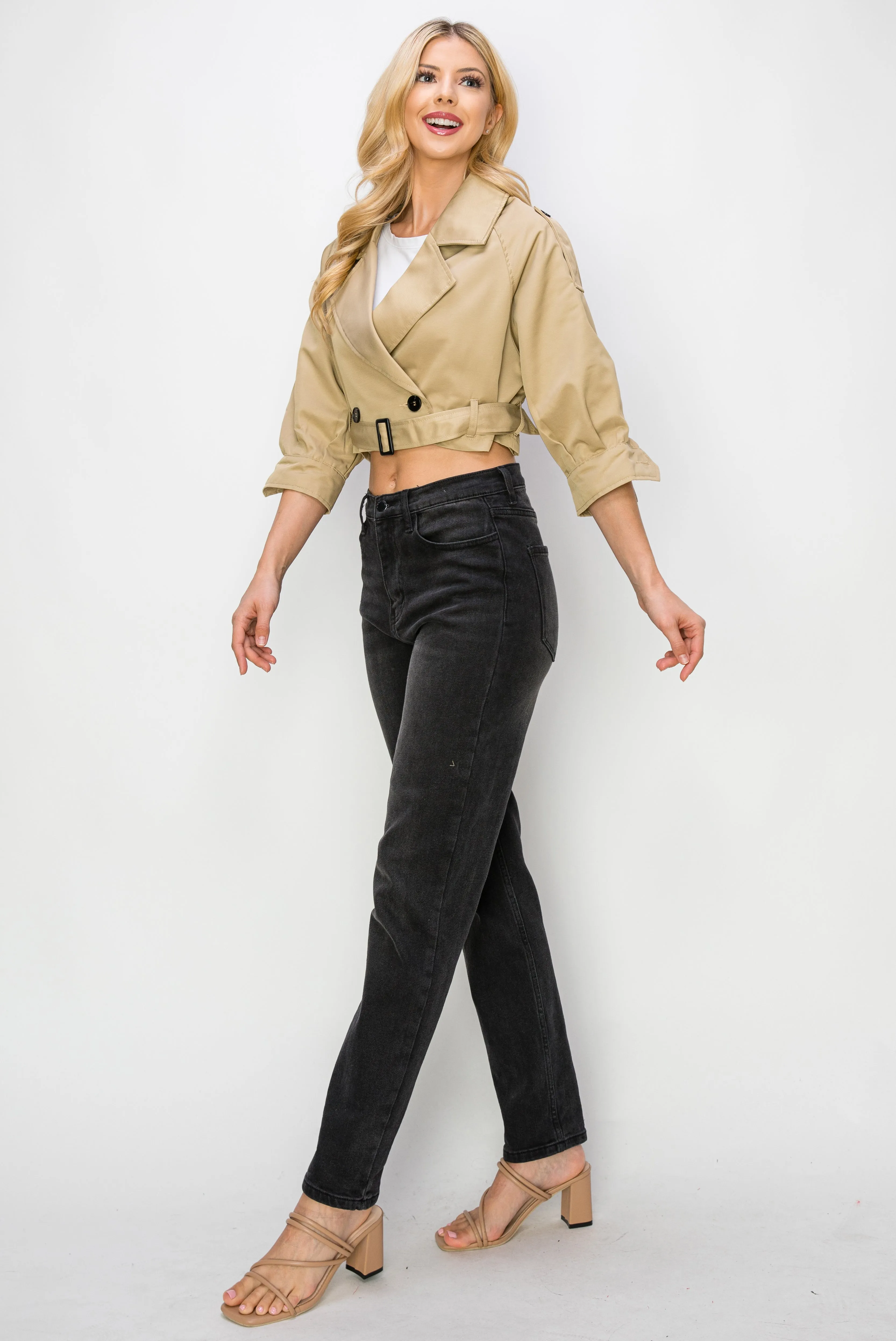 Cropped Trench Jacket sold by Melie Bianco product image thumbnail 2