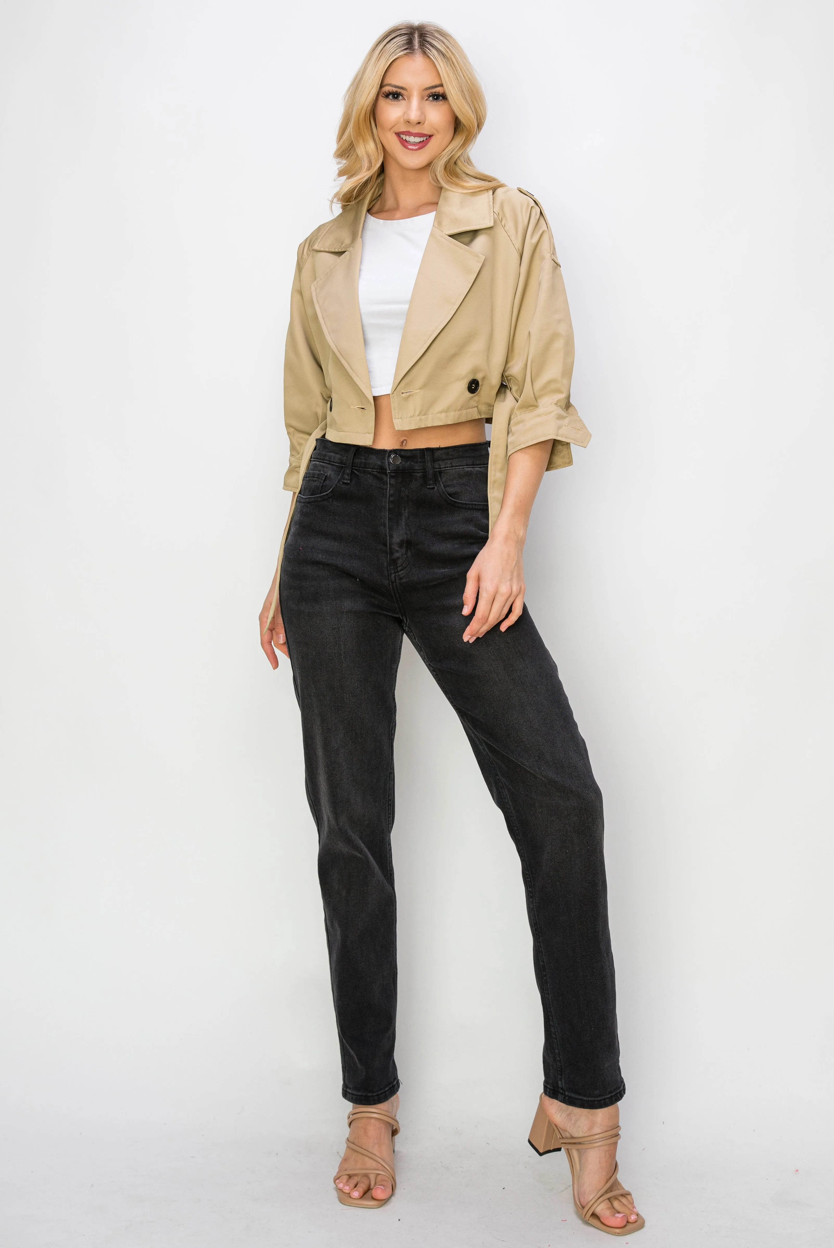 Cropped Trench Jacket sold by Melie Bianco product image thumbnail 5
