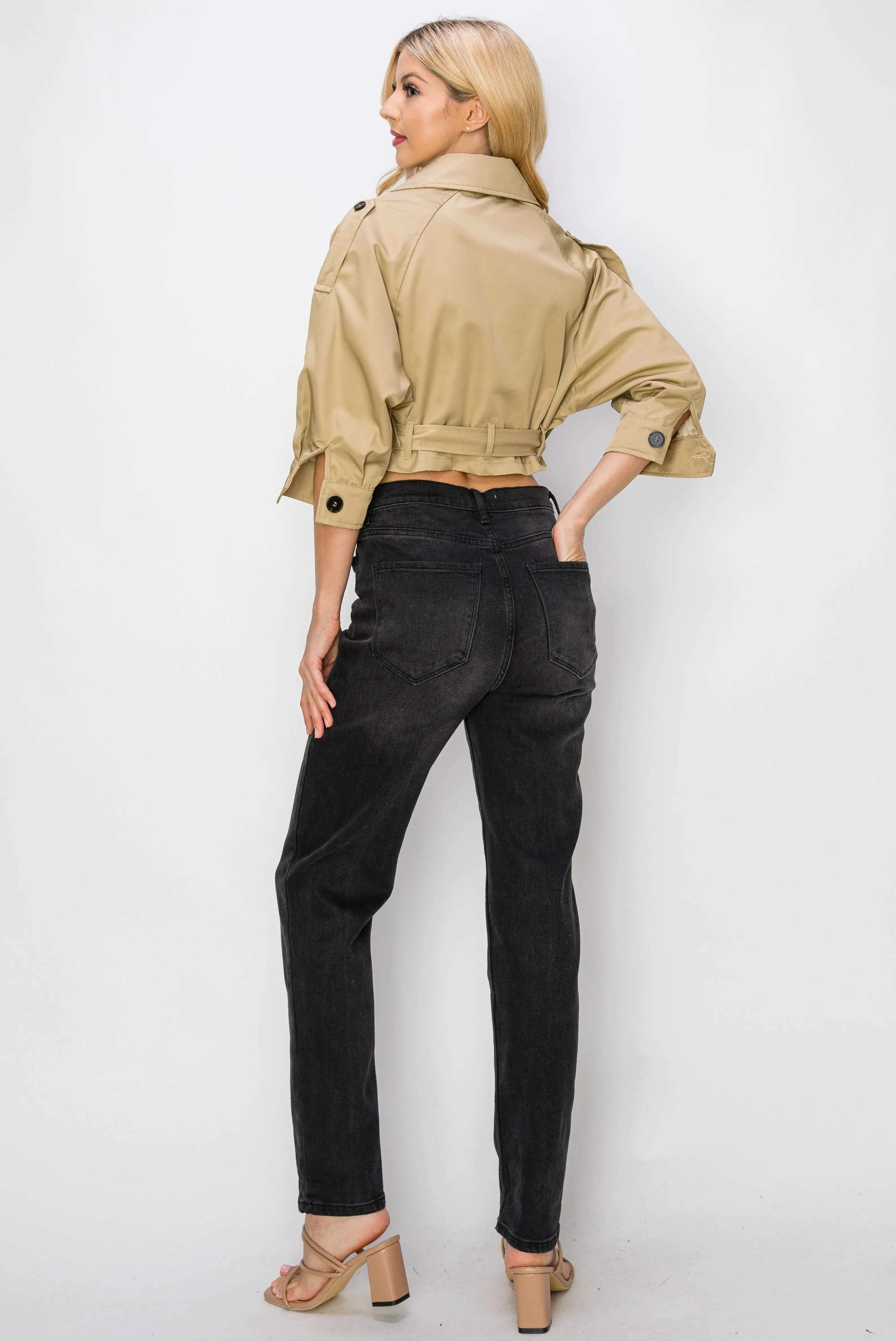 Cropped Trench Jacket sold by Melie Bianco product image thumbnail 3