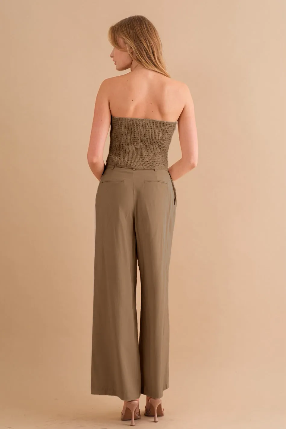 Two-Piece Strapless Top & Pant Set sold by Melie Bianco product image thumbnail 3