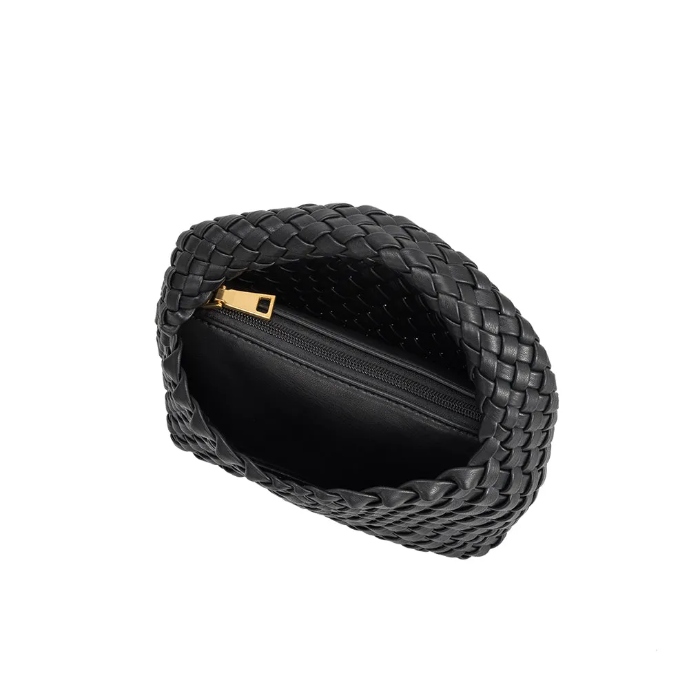 Sylvie Black Recycled Vegan Top Handle Bag - FINAL SALE sold by Melie Bianco product image thumbnail 4