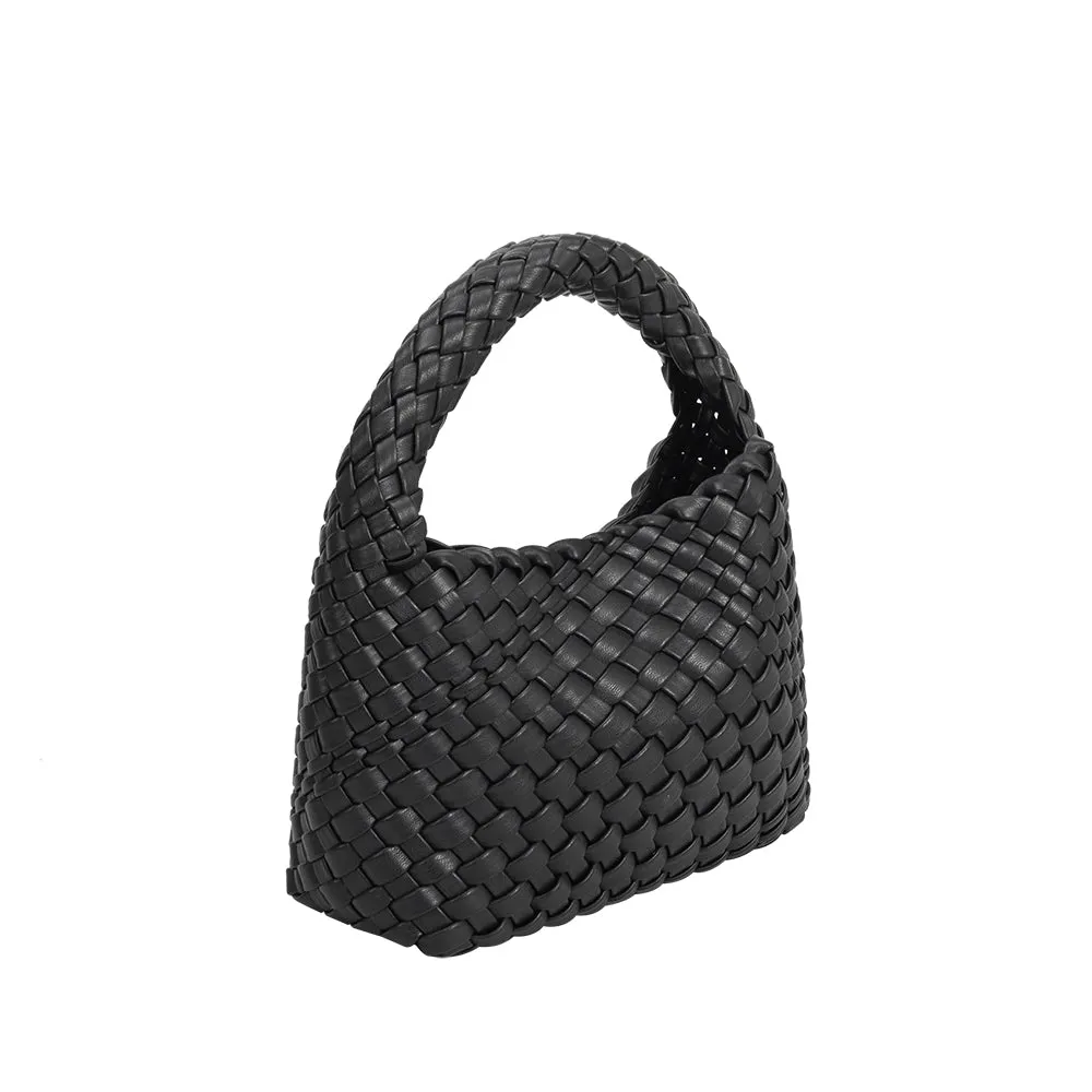 Sylvie Black Recycled Vegan Top Handle Bag - FINAL SALE sold by Melie Bianco product image thumbnail 2
