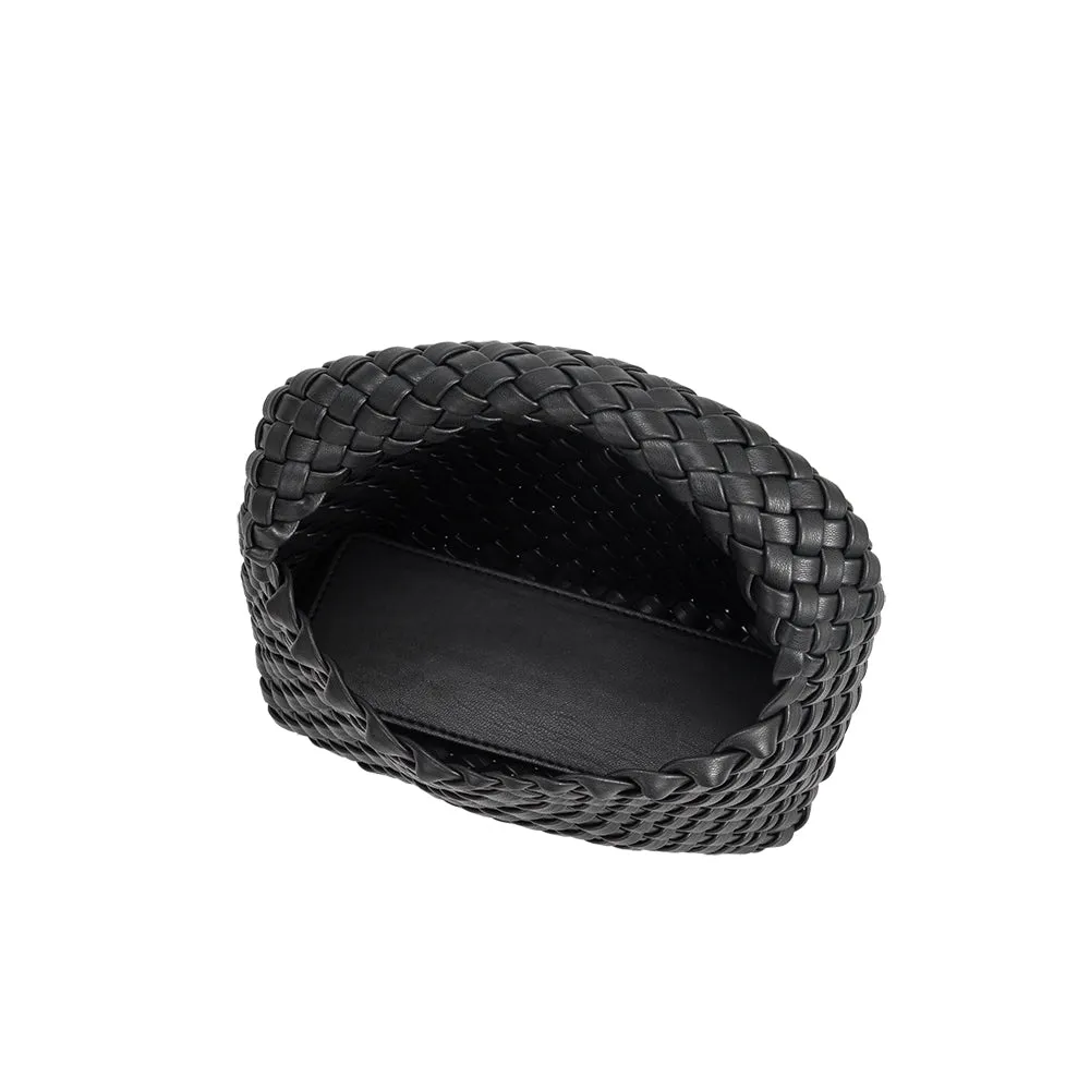 Sylvie Black Recycled Vegan Top Handle Bag - FINAL SALE sold by Melie Bianco product image thumbnail 3