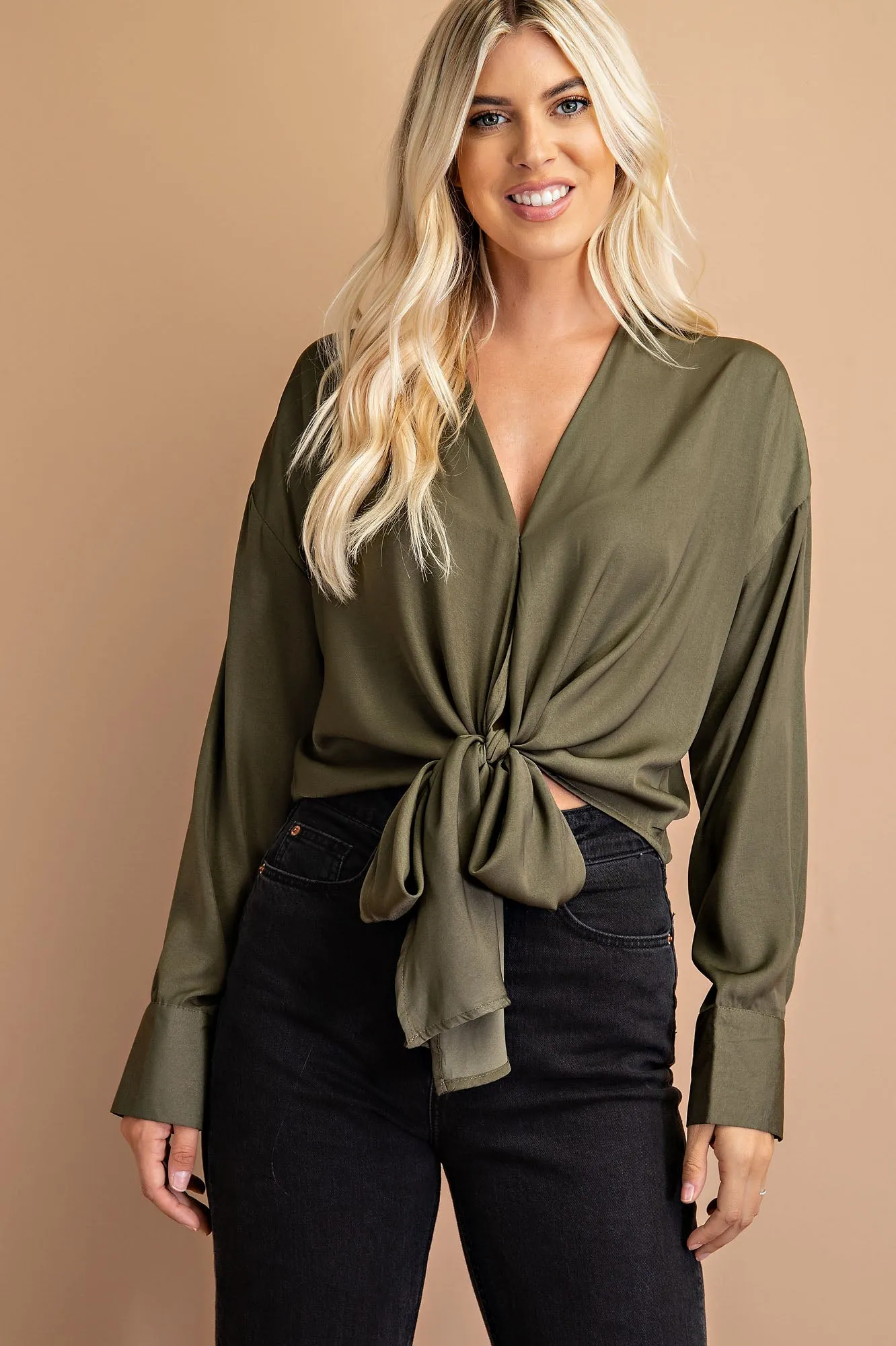 Tie Front Top sold by Melie Bianco product image thumbnail 2