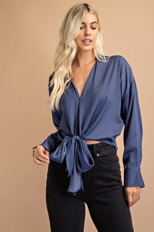 Tie Front Top sold by Melie Bianco