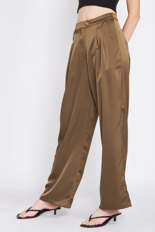 Satin Straight Leg Pant sold by Melie Bianco